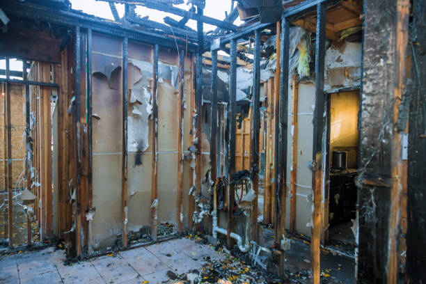 Professional Fire Damage Restoration technician working in Cape Charles, VA